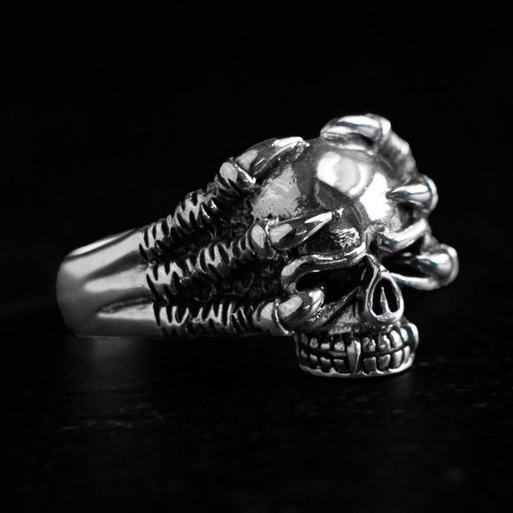 Skull Ring on Sterling Silver 925 stamped